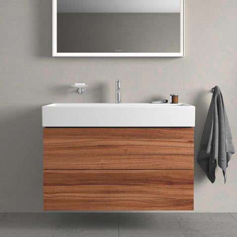 DURAVIT L-Cube Waschtischunterbau 984 mm, 2 Schubkästen, Weiß Matt, Wandmontage