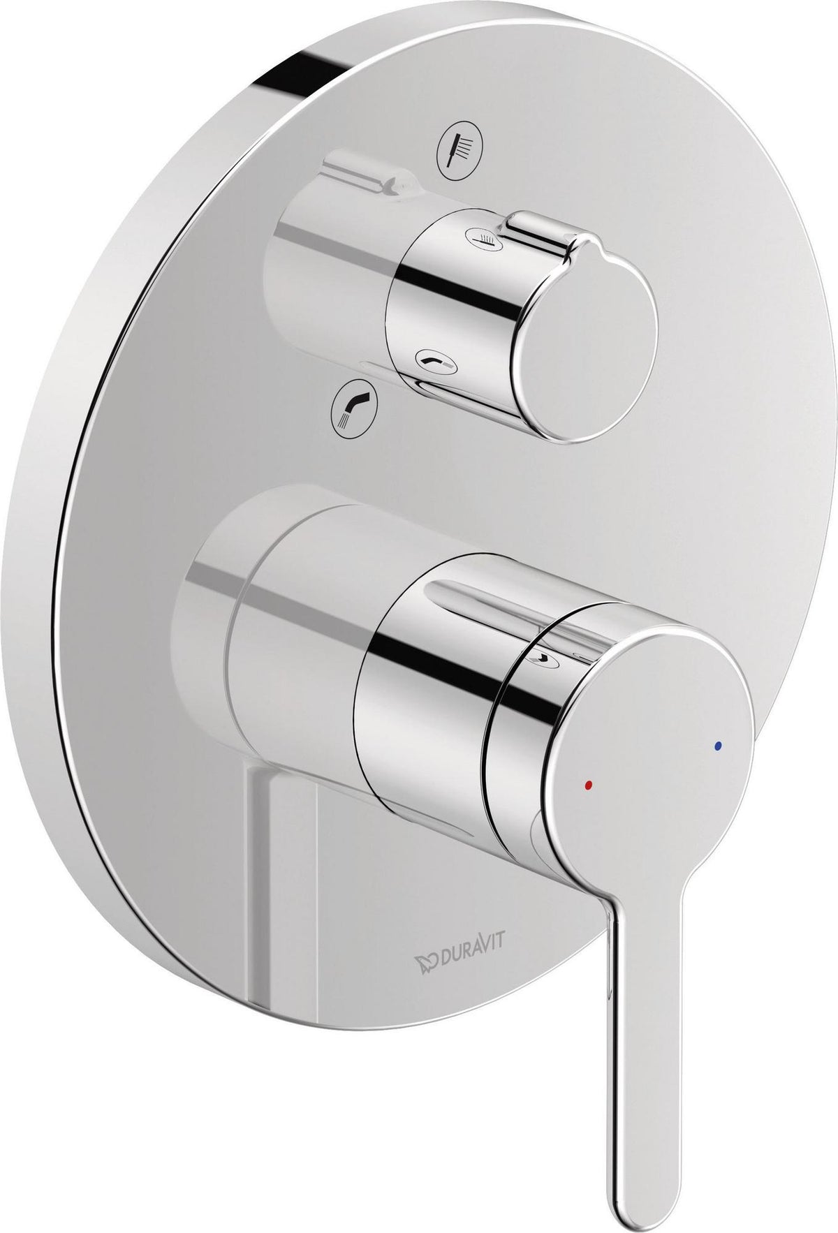 DURAVIT C.1 Einhebel-Wannenmischer Unterputz mit Keramikmischsystem in Schwarz Matt