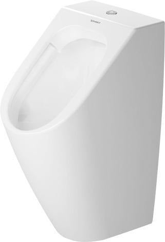 Duravit Urinal ME by Starck RIMLESS 0,5 l Zulauf oben mit Fliege weiß