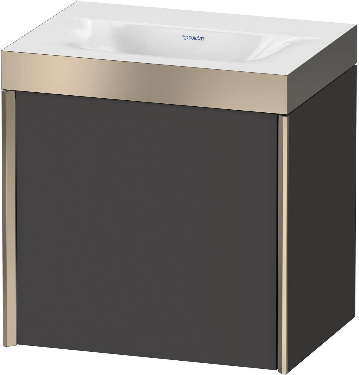 Duravit XViu c-bonded Waschtischunterschrank 460 mm, 1 Tür, Anthrazit – Wandhängend