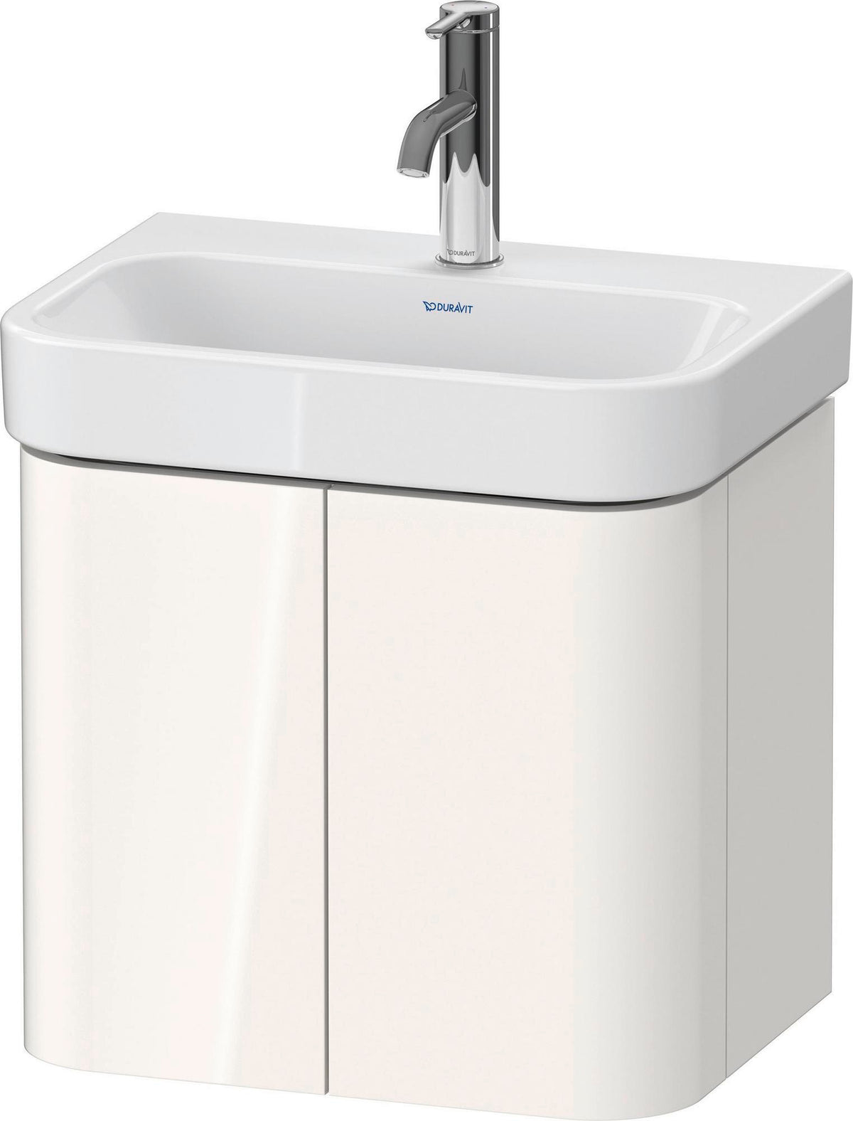 DURAVIT Happy D.2 Waschtischunterbau taupe supermatt 475 mm, 2 Türen, wandhängend