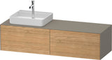 DURAVIT White Tulip Konsolen-Waschtischunterbau 1600 mm wandhängend, 2 Auszüge, weiß seidenmatt