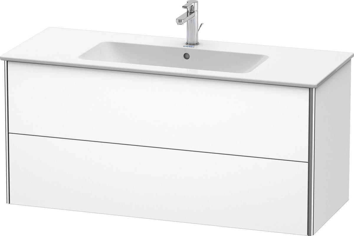 DURAVIT XSquare Waschtischunterbau 1210 mm, 2 Schubkästen, Weiß Matt, wandhängend