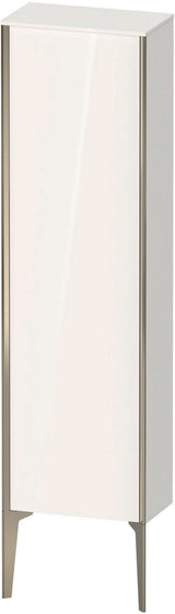 Duravit Halbhochschrank XViu 1330 mm, 1 Tür, weiß hochglanz, rechts, mit Tip-on