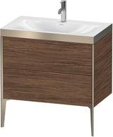 DURAVIT XViu c-bonded Waschtischset bodenstehend 800 mm mit 2 Auszügen und Push-Open