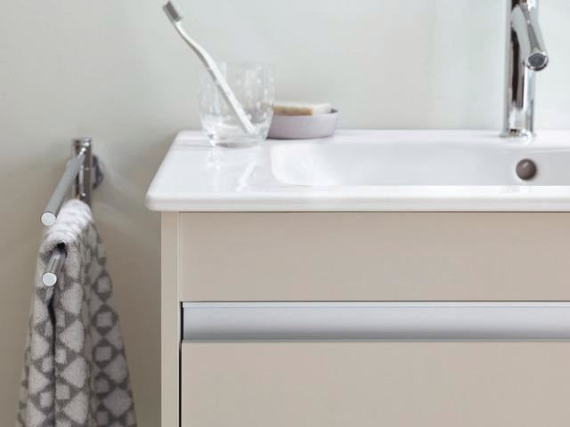 DURAVIT D-Code Handtuchhalter 2-armig schwenkbar 447 mm Chrom