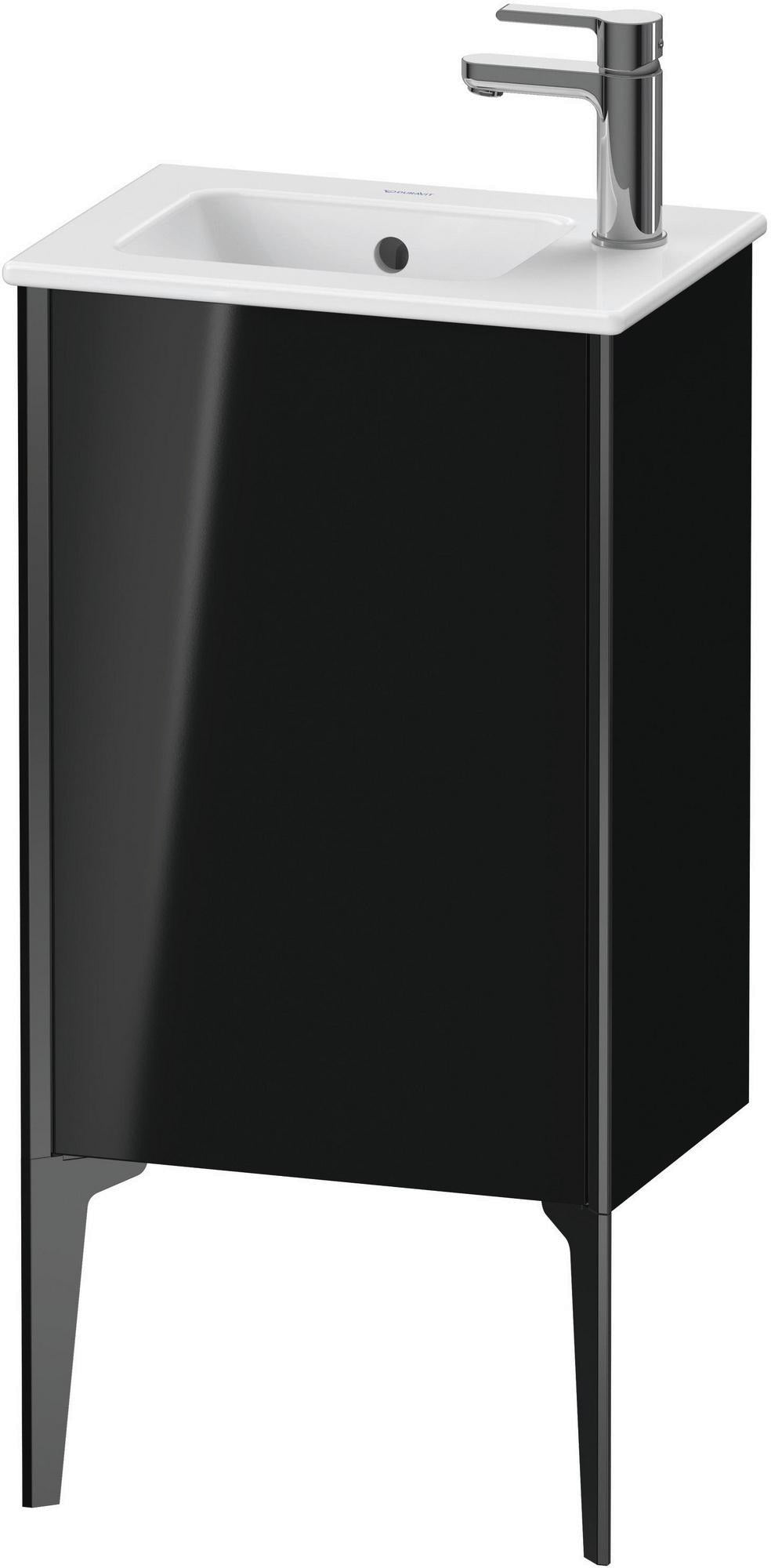 DURAVIT XViu Waschtischunterbau bodenstehend 594 mm schwarz matt/hochglanz, 1 Tür rechts