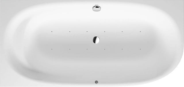 Duravit Cape Cod Whirlwanne 1900x900 mm Ecke links mit Air-System, Mineralguss Weiß Matt