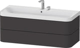 Duravit Happy D.2 Waschtischset 1175 mm wandhängend mit Tip-on Technik und Soft-Close