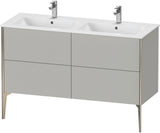 DURAVIT XViu Waschtischunterbau bodenstehend 1280 mm, 4 Auszüge, weiß matt – Tip-On