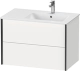 DURAVIT XViu Waschtischunterbau wandhängend 810 mm, 2 Schubkästen, weiß matt