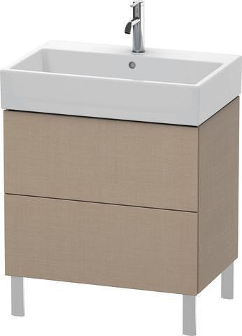 Duravit L-Cube Waschtischunterbau 684 mm Amerikanisch Nussbaum mit Tip-On-Technik