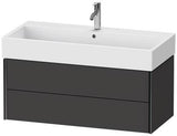 Duravit Waschtischunterbau XVIU 984x397x454mm 2 Schubkästen Programm Charcoal Matt
