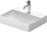 Duravit DuraSquare Möbelwaschtisch 500 mm weiß mit Hahnlochbank und Überlauf – Wandmontage