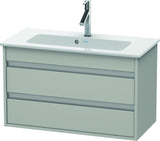 Duravit Ketho Waschtischunterbau 800 mm betongrau matt mit 2 Schubkästen und Soft-Close