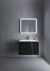 Duravit L-Cube Waschtischunterbau 820 mm taupe matt mit 2 Schubkästen und Tip-On-Technik