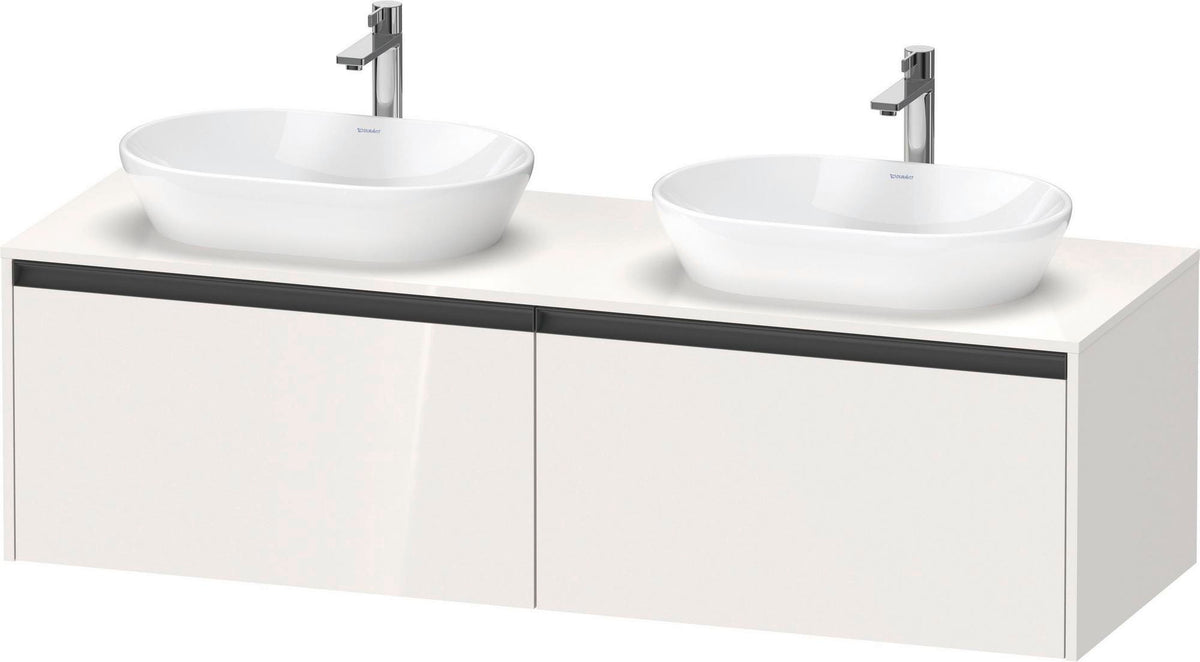 DURAVIT Ketho.2 Waschtischunterbau 1600 mm betongrau matt mit 2 Auszügen
