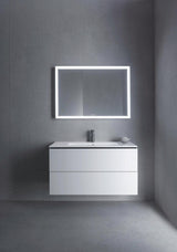 DURAVIT ME by Starck Möbelwaschtisch 1030 mm Weiß Seidenmatt mit Überlauf und 1 Hahnloch