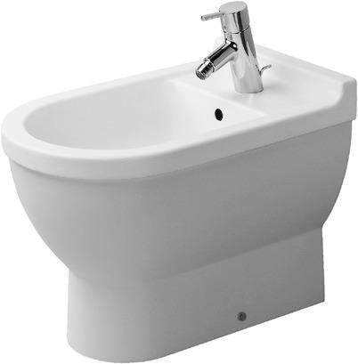 DURAVIT Stand-Bidet Starck 3 560 mm weiß WonderGliss mit Überlauf und 1 Hahnloch