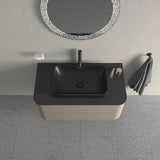Duravit C.1 Einhebel-Waschtischmischer L mit Zugstange, Schwarz Matt