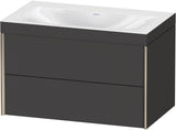 DURAVIT XViu c-bonded Waschtischset 800 mm wandhängend mit 2 Schubkästen und Tip-on-Technik