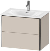 Duravit XSquare Waschtischunterbau 710 mm weiß matt mit Tip-On-Technik