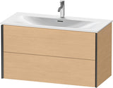 DURAVIT XViu Waschtischunterbau wandhängend 1010 mm, 2 Schubkästen, weiß matt – mit Tip-On-Technik
