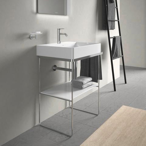DURAVIT DuraSquare Metallkonsole höhenverstellbar mit Handtuchhalter links/rechts Chrom