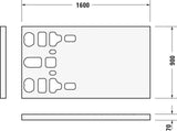 DURAVIT Stonetto Duschwanne 1400x800x50 mm Mineralguss Weiß Matt – Bodenbündig & Rutschhemmend