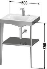DURAVIT XViu c-bonded Waschtischset 600 mm champagner matt apricot pearl