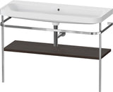 Duravit Happy D.2 c-shaped Waschtischset 1175 mm mit Metallkonsole und Waschschüssel