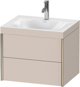 DURAVIT XViu c-bonded Waschtischunterschrank 600 mm wandhängend mit 2 Schubkästen und Push-Open