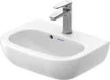 DURAVIT D-Code Handwaschbecken 450 mm mit Überlauf, 1 Hahnloch, weiß
