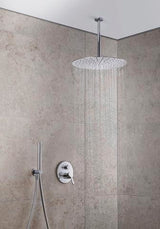 DURAVIT Stabbrause Rain Chrom – Runde Handbrause mit Antikalksystem, 1/2″ Anschluss