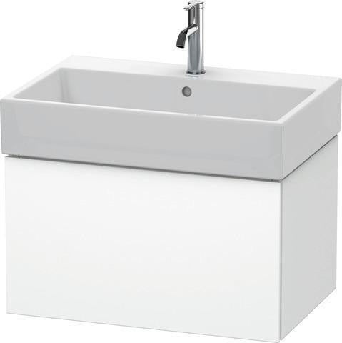 Duravit L-Cube Waschtischunterbau 684 mm taupe supermatt mit Tip-On-Technik