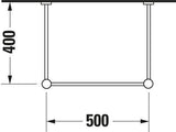 DURAVIT Metallkonsole Scola für 068460/068560 Chrom – Design Classics Möbelgestell