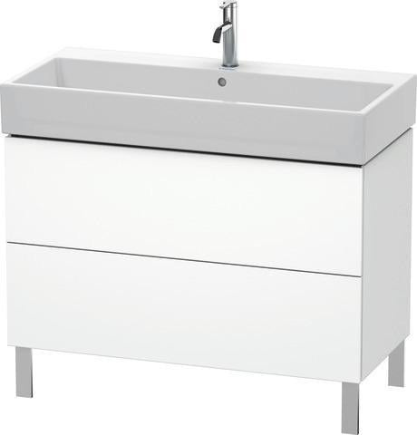 Duravit L-Cube Waschtischunterbau 984 mm Amerikanisch Nussbaum mit Tip-On-Technik