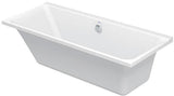 Duravit P3 Comforts Rechteck-Badewanne 1700x700 mm, Einbauwanne mit linker Rückenschräge, weiß