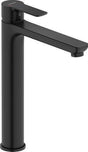 Duravit D-Code Einhebel-Waschtischmischer XL 180 mm, ohne Zugstange, FreshStart, MinusFlow, Schwarz Matt