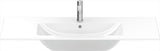 DURAVIT ME by Starck Möbelwaschtisch 1230 mm Weiß Seidenmatt mit Überlauf und 1 Hahnloch
