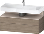 eiche terra / Nische taupe matt / Eiche
