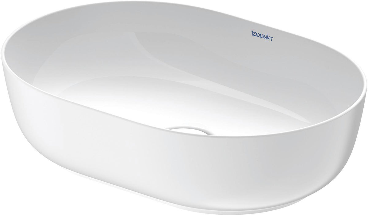 DURAVIT Luv Aufsatzbecken 500x350mm weiß geschliffen ohne Überlauf ohne Hahnlochbank