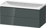 DURAVIT L-Cube c-shaped Waschtischset 1000x480x480 mm Amerikanischer Nussbaum Matt