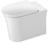 DURAVIT Stand-WC White Tulip 580 mm spülrandlos, Abgang waagerecht, weiß