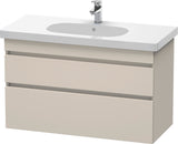 DURAVIT DuraStyle Waschtischunterbau 1000 mm wandhängend, 2 Schubkästen, weiß matt