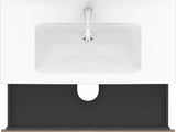 DURAVIT L-Cube Waschtischunterbau wandhängend 1020 mm Amerikanisch Nussbaum 2 Schubkästen