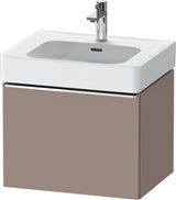 DURAVIT D-Neo Waschtischunterbau 584 mm Eiche Schwarz Matt mit Bronze Griff