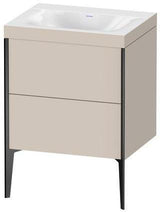 Duravit Möbelwaschtischset XVIU 600x480mm Cha ma / ta s-matt Ra 83 o HL – Viu Waschtisch mit Unterbau