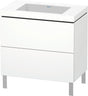 Duravit L-Cube c-bonded Waschtischunterbau 800 mm, 2 Auszüge, Tip-on, bodenstehend