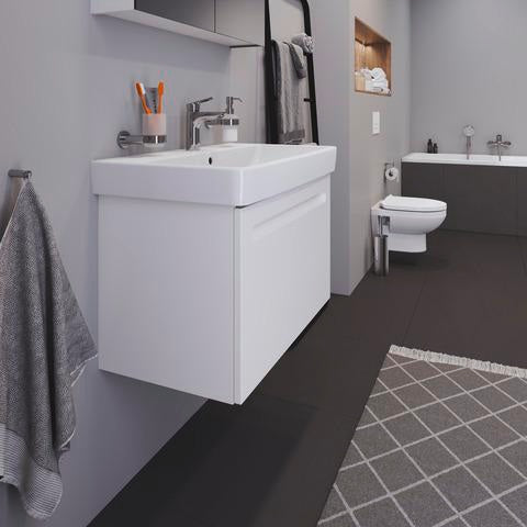 Duravit No.1 Waschtischunterbau 740 mm wandhängend mit 1 Auszug und Soft-Close in Weiß Matt